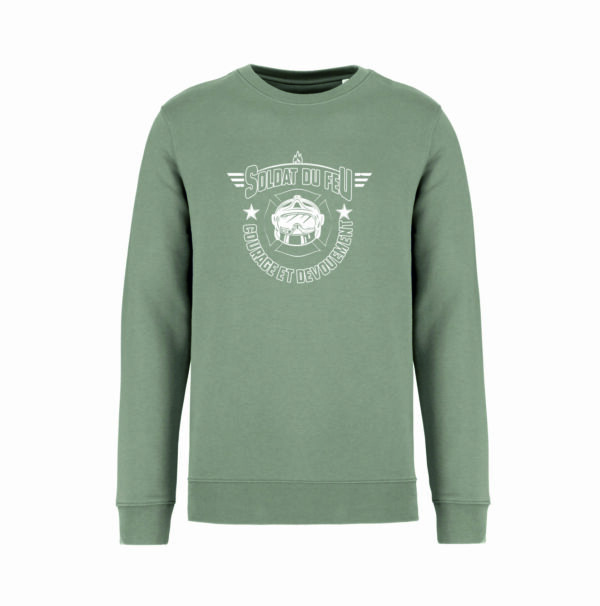 Sweat-shirt brodé Soldat du feu