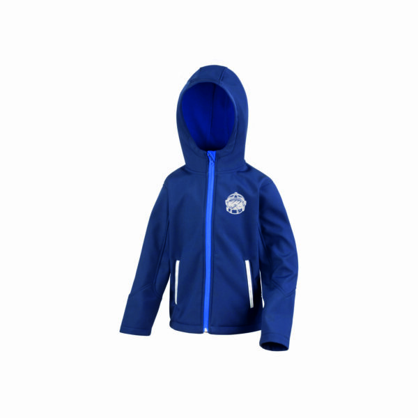 Veste softshell enfant casque chrome