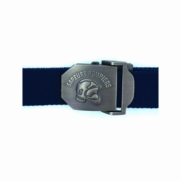 Ceinture bleu avec boucle "Sapeurs Pompiers